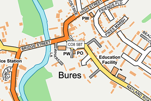 CO8 5BT map - OS OpenMap – Local (Ordnance Survey) CO8 5BT map - OS OpenMap – Local (Ordnance Survey)