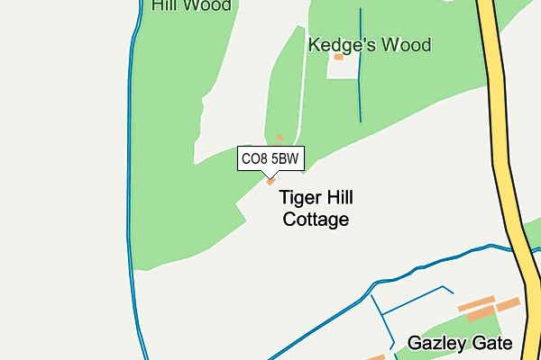 CO8 5BW map - OS OpenMap – Local (Ordnance Survey) CO8 5BW map - OS OpenMap – Local (Ordnance Survey)