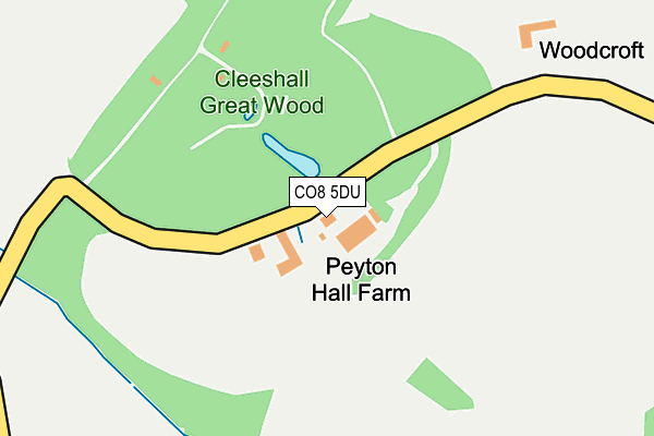 CO8 5DU map - OS OpenMap – Local (Ordnance Survey) CO8 5DU map - OS OpenMap – Local (Ordnance Survey)