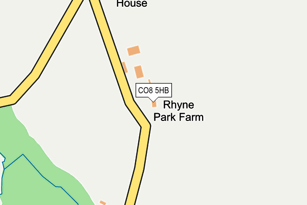 CO8 5HB map - OS OpenMap – Local (Ordnance Survey) CO8 5HB map - OS OpenMap – Local (Ordnance Survey)