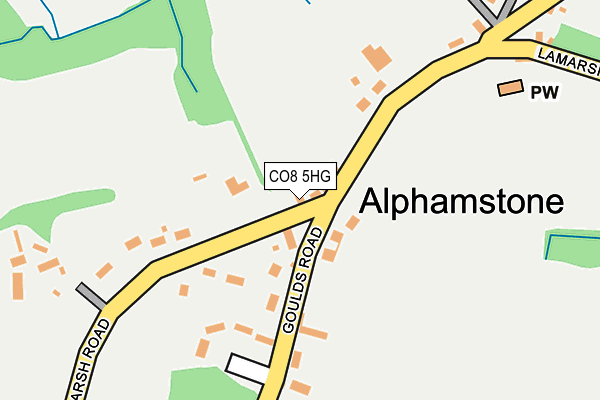 CO8 5HG map - OS OpenMap – Local (Ordnance Survey) CO8 5HG map - OS OpenMap – Local (Ordnance Survey)