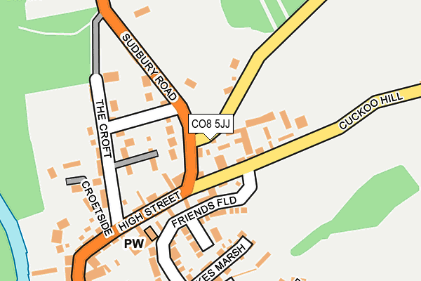 CO8 5JJ map - OS OpenMap – Local (Ordnance Survey) CO8 5JJ map - OS OpenMap – Local (Ordnance Survey)