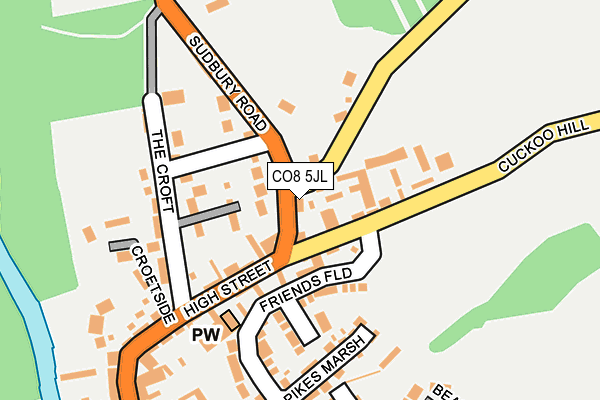 CO8 5JL map - OS OpenMap – Local (Ordnance Survey) CO8 5JL map - OS OpenMap – Local (Ordnance Survey)