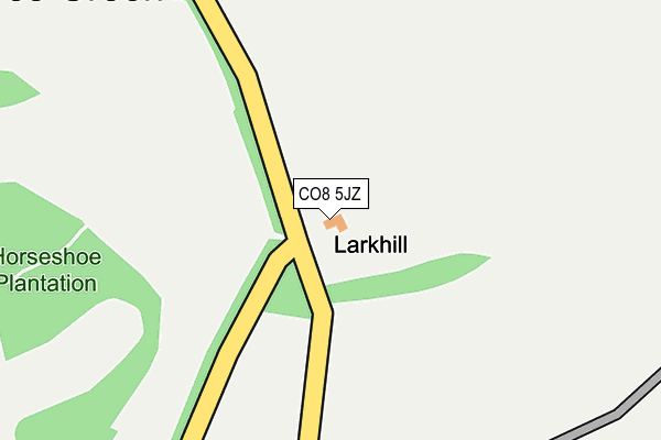 CO8 5JZ map - OS OpenMap – Local (Ordnance Survey) CO8 5JZ map - OS OpenMap – Local (Ordnance Survey)