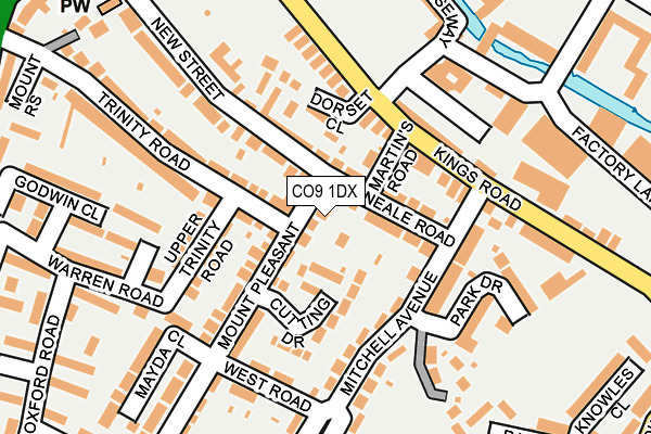 CO9 1DX map - OS OpenMap – Local (Ordnance Survey) CO9 1DX map - OS OpenMap – Local (Ordnance Survey)
