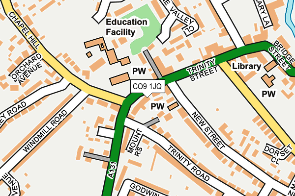 CO9 1JQ map - OS OpenMap – Local (Ordnance Survey) CO9 1JQ map - OS OpenMap – Local (Ordnance Survey)