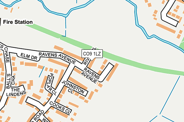 CO9 1LZ map - OS OpenMap – Local (Ordnance Survey) CO9 1LZ map - OS OpenMap – Local (Ordnance Survey)