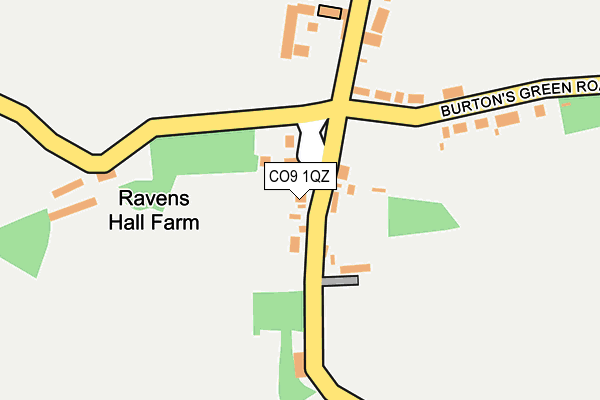 CO9 1QZ map - OS OpenMap – Local (Ordnance Survey) CO9 1QZ map - OS OpenMap – Local (Ordnance Survey)