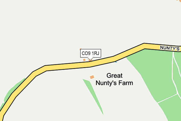 CO9 1RJ map - OS OpenMap – Local (Ordnance Survey) CO9 1RJ map - OS OpenMap – Local (Ordnance Survey)