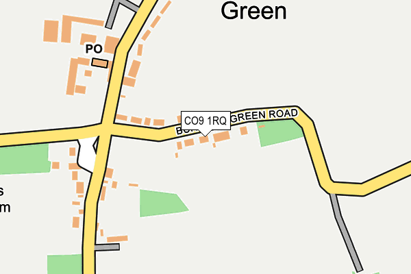 CO9 1RQ map - OS OpenMap – Local (Ordnance Survey) CO9 1RQ map - OS OpenMap – Local (Ordnance Survey)