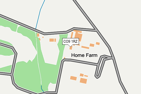 CO9 1RZ map - OS OpenMap – Local (Ordnance Survey) CO9 1RZ map - OS OpenMap – Local (Ordnance Survey)