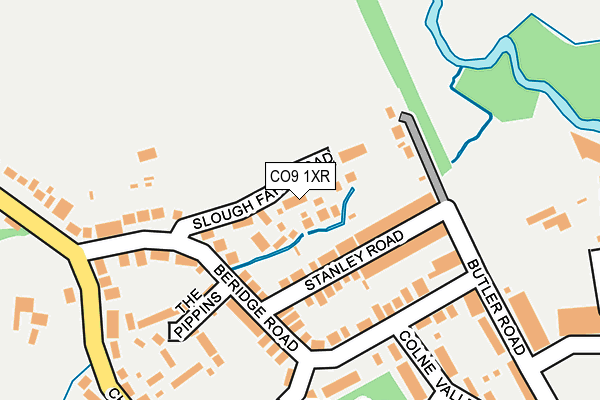 CO9 1XR map - OS OpenMap – Local (Ordnance Survey) CO9 1XR map - OS OpenMap – Local (Ordnance Survey)