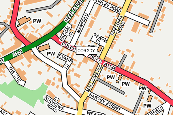 CO9 2DY map - OS OpenMap – Local (Ordnance Survey) CO9 2DY map - OS OpenMap – Local (Ordnance Survey)