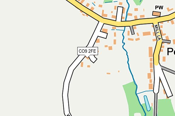 CO9 2FE map - OS OpenMap – Local (Ordnance Survey) CO9 2FE map - OS OpenMap – Local (Ordnance Survey)