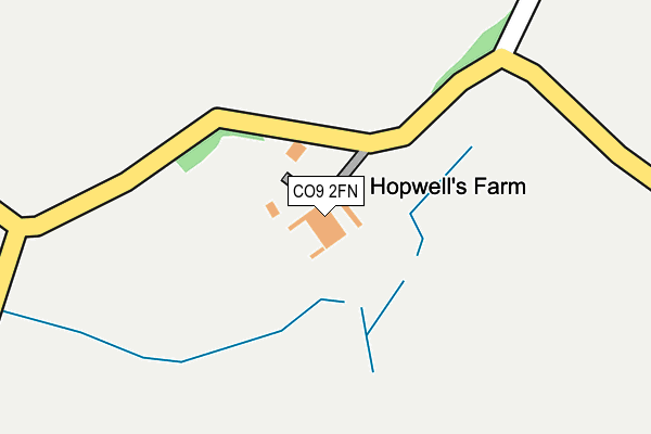 CO9 2FN map - OS OpenMap – Local (Ordnance Survey) CO9 2FN map - OS OpenMap – Local (Ordnance Survey)