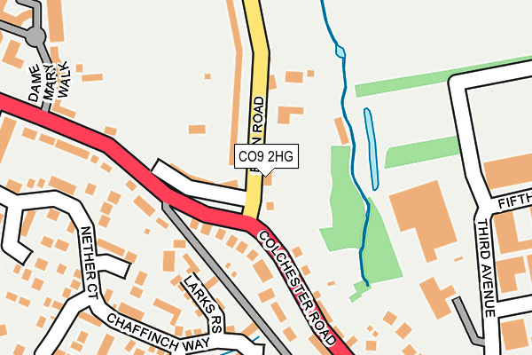 CO9 2HG map - OS OpenMap – Local (Ordnance Survey) CO9 2HG map - OS OpenMap – Local (Ordnance Survey)