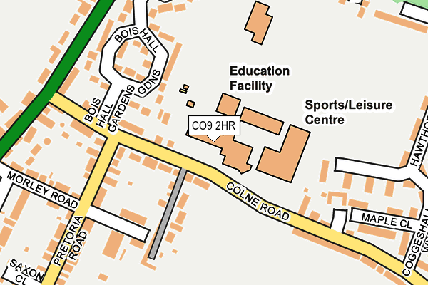 CO9 2HR map - OS OpenMap – Local (Ordnance Survey) CO9 2HR map - OS OpenMap – Local (Ordnance Survey)