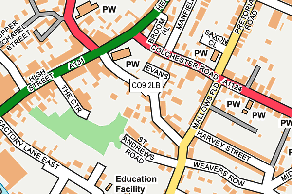 CO9 2LB map - OS OpenMap – Local (Ordnance Survey) CO9 2LB map - OS OpenMap – Local (Ordnance Survey)