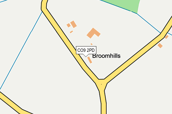 CO9 2PD map - OS OpenMap – Local (Ordnance Survey) CO9 2PD map - OS OpenMap – Local (Ordnance Survey)