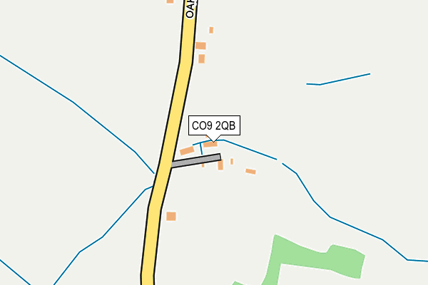 CO9 2QB map - OS OpenMap – Local (Ordnance Survey)