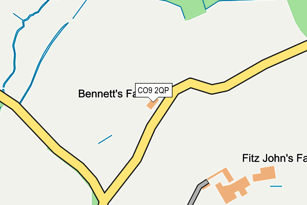 CO9 2QP map - OS OpenMap – Local (Ordnance Survey) CO9 2QP map - OS OpenMap – Local (Ordnance Survey)