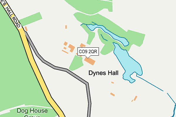 CO9 2QR map - OS OpenMap – Local (Ordnance Survey)