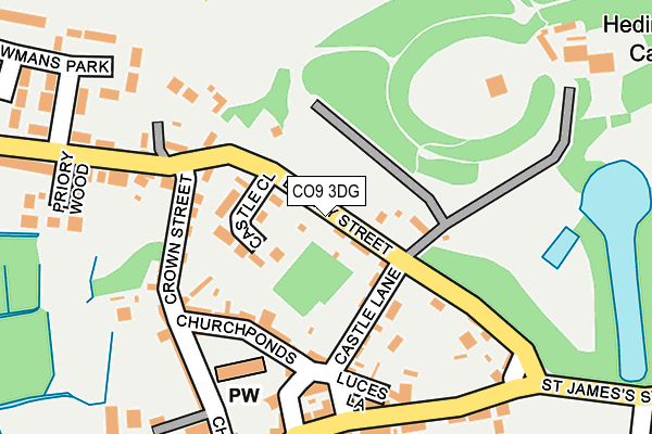 CO9 3DG map - OS OpenMap – Local (Ordnance Survey) CO9 3DG map - OS OpenMap – Local (Ordnance Survey)