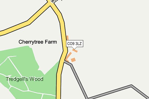 CO9 3LZ map - OS OpenMap – Local (Ordnance Survey) CO9 3LZ map - OS OpenMap – Local (Ordnance Survey)