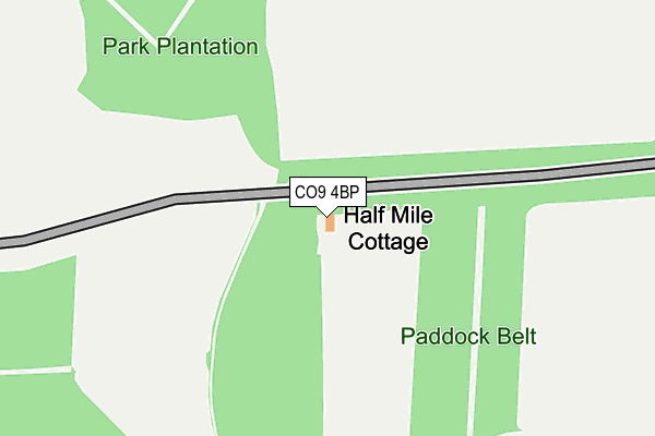 CO9 4BP map - OS OpenMap – Local (Ordnance Survey) CO9 4BP map - OS OpenMap – Local (Ordnance Survey)
