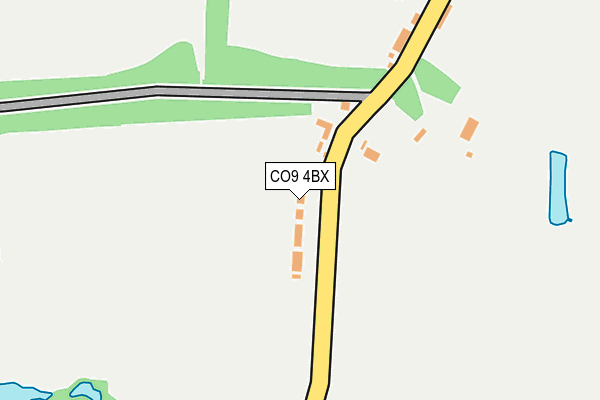 CO9 4BX map - OS OpenMap – Local (Ordnance Survey) CO9 4BX map - OS OpenMap – Local (Ordnance Survey)