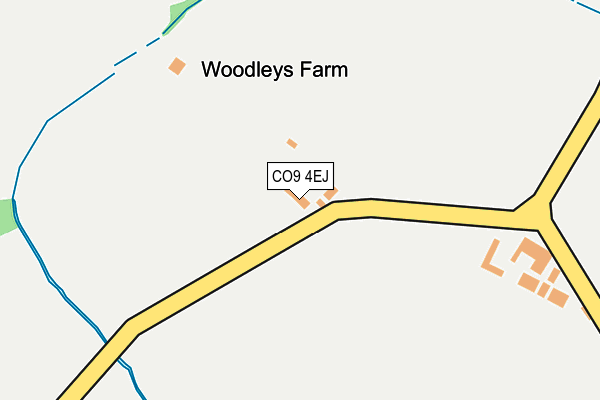 CO9 4EJ map - OS OpenMap – Local (Ordnance Survey) CO9 4EJ map - OS OpenMap – Local (Ordnance Survey)