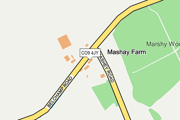 CO9 4JY map - OS OpenMap – Local (Ordnance Survey) CO9 4JY map - OS OpenMap – Local (Ordnance Survey)