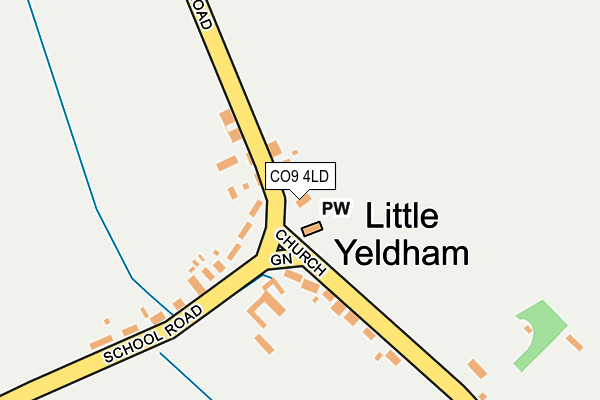 CO9 4LD map - OS OpenMap – Local (Ordnance Survey) CO9 4LD map - OS OpenMap – Local (Ordnance Survey)