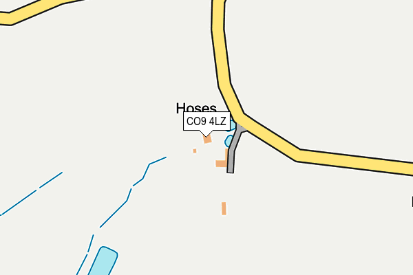 CO9 4LZ map - OS OpenMap – Local (Ordnance Survey)