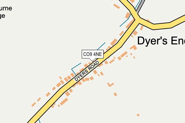CO9 4NE map - OS OpenMap – Local (Ordnance Survey)