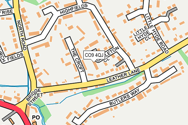 CO9 4QJ map - OS OpenMap – Local (Ordnance Survey) CO9 4QJ map - OS OpenMap – Local (Ordnance Survey)