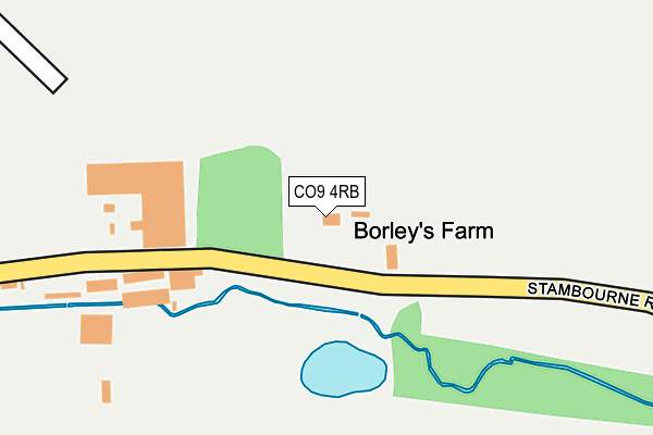 CO9 4RB map - OS OpenMap – Local (Ordnance Survey) CO9 4RB map - OS OpenMap – Local (Ordnance Survey)