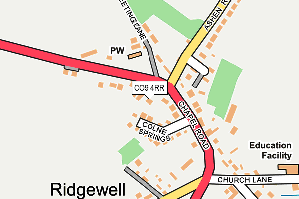 CO9 4RR map - OS OpenMap – Local (Ordnance Survey)