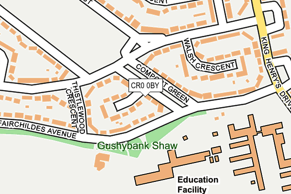 CR0 0BY map - OS OpenMap – Local (Ordnance Survey) CR0 0BY map - OS OpenMap – Local (Ordnance Survey)