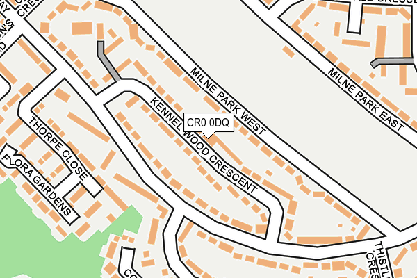 CR0 0DQ map - OS OpenMap – Local (Ordnance Survey) CR0 0DQ map - OS OpenMap – Local (Ordnance Survey)
