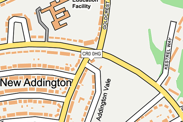 CR0 0HG map - OS OpenMap – Local (Ordnance Survey)
