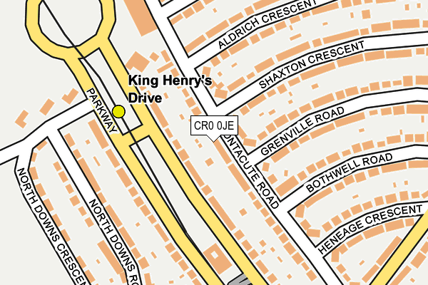 CR0 0JE map - OS OpenMap – Local (Ordnance Survey) CR0 0JE map - OS OpenMap – Local (Ordnance Survey)