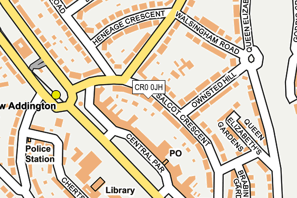 CR0 0JH map - OS OpenMap – Local (Ordnance Survey) CR0 0JH map - OS OpenMap – Local (Ordnance Survey)