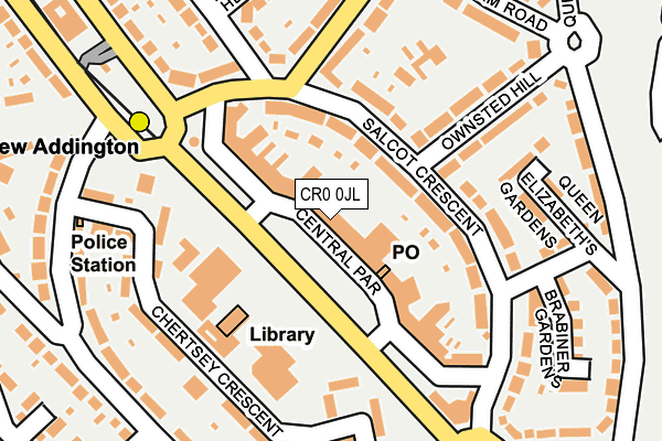 CR0 0JL map - OS OpenMap – Local (Ordnance Survey) CR0 0JL map - OS OpenMap – Local (Ordnance Survey)