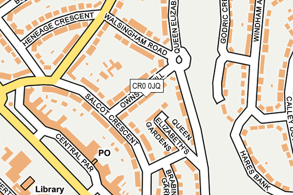 CR0 0JQ map - OS OpenMap – Local (Ordnance Survey) CR0 0JQ map - OS OpenMap – Local (Ordnance Survey)
