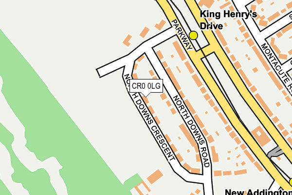 CR0 0LG map - OS OpenMap – Local (Ordnance Survey) CR0 0LG map - OS OpenMap – Local (Ordnance Survey)
