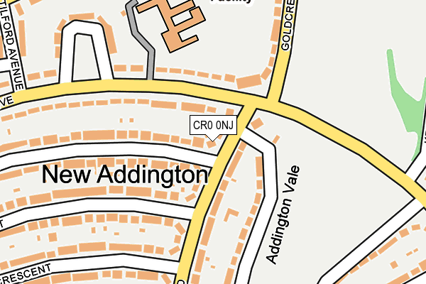 CR0 0NJ map - OS OpenMap – Local (Ordnance Survey) CR0 0NJ map - OS OpenMap – Local (Ordnance Survey)