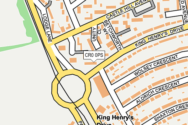 CR0 0PS map - OS OpenMap – Local (Ordnance Survey)