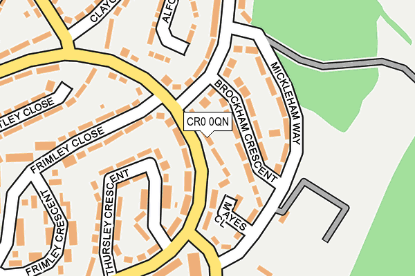 CR0 0QN map - OS OpenMap – Local (Ordnance Survey) CR0 0QN map - OS OpenMap – Local (Ordnance Survey)