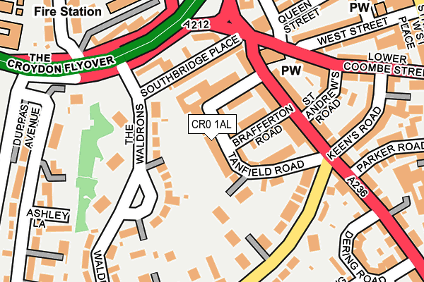 CR0 1AL map - OS OpenMap – Local (Ordnance Survey) CR0 1AL map - OS OpenMap – Local (Ordnance Survey)